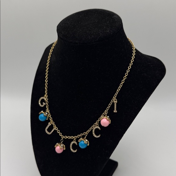 Gucci Logo Pearl Embellished Necklace - Picture 7 of 12